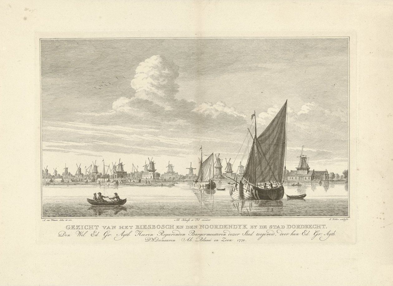 Dordrecht yakınlarındaki Biesbosch ve Noordendijk