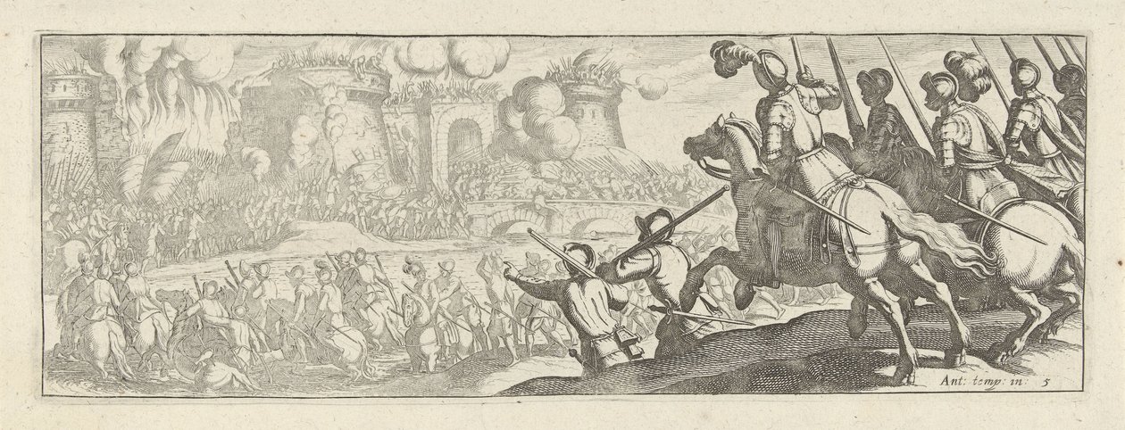 Cavalleristen bestormen en iyi stadsmuur Cavallerie (dizi adı) Phoebus