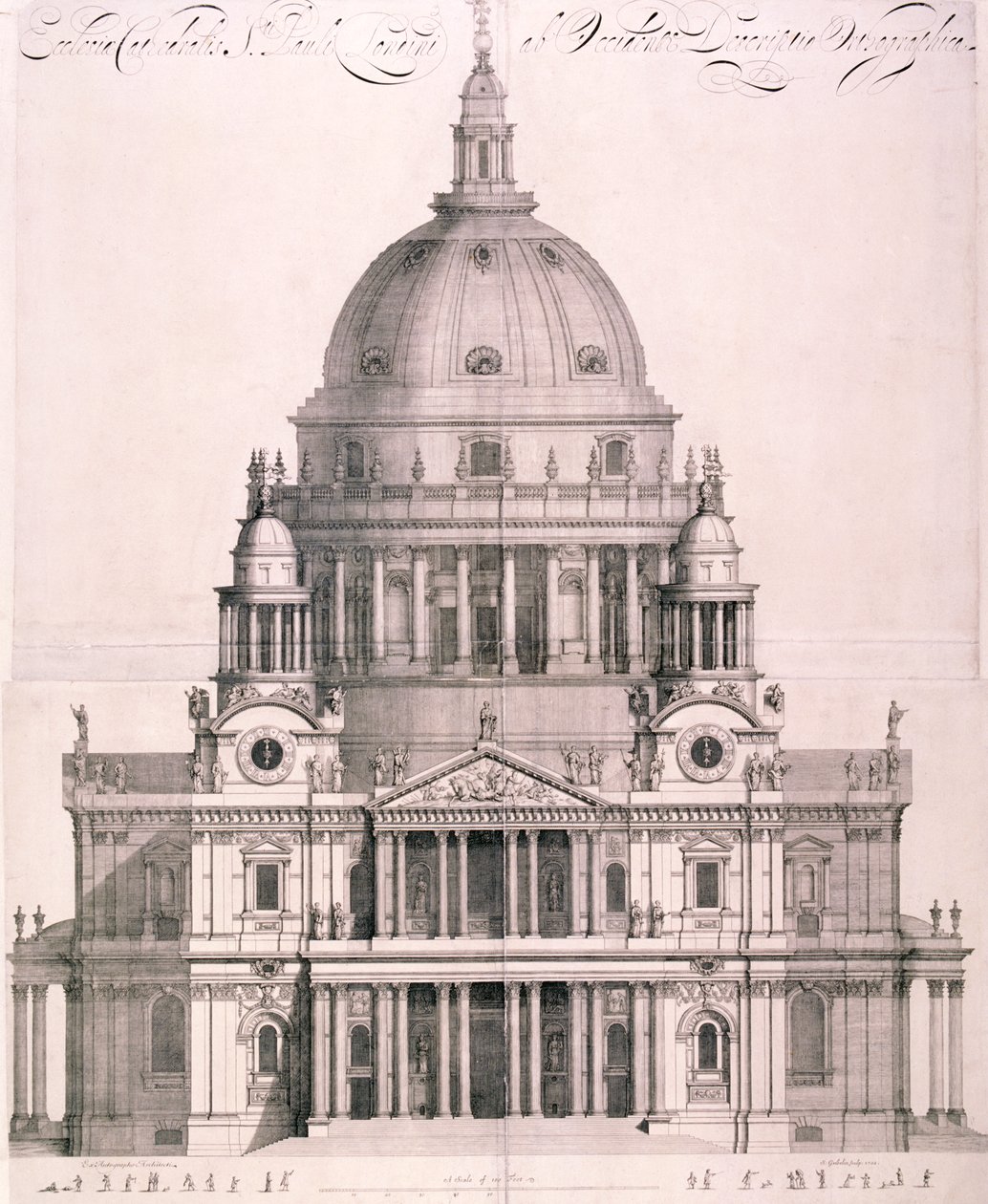 St Paul Katedrali, Londra, 1702 by Simon Gribelin
