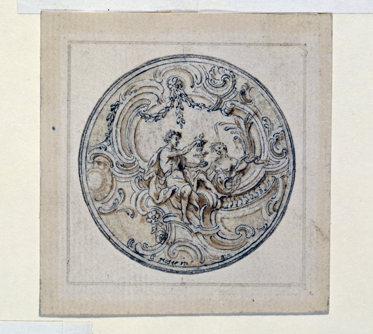 Saat kasası tasarımı, Simon Gribelin (1661-1833) by Simon II Gribelin