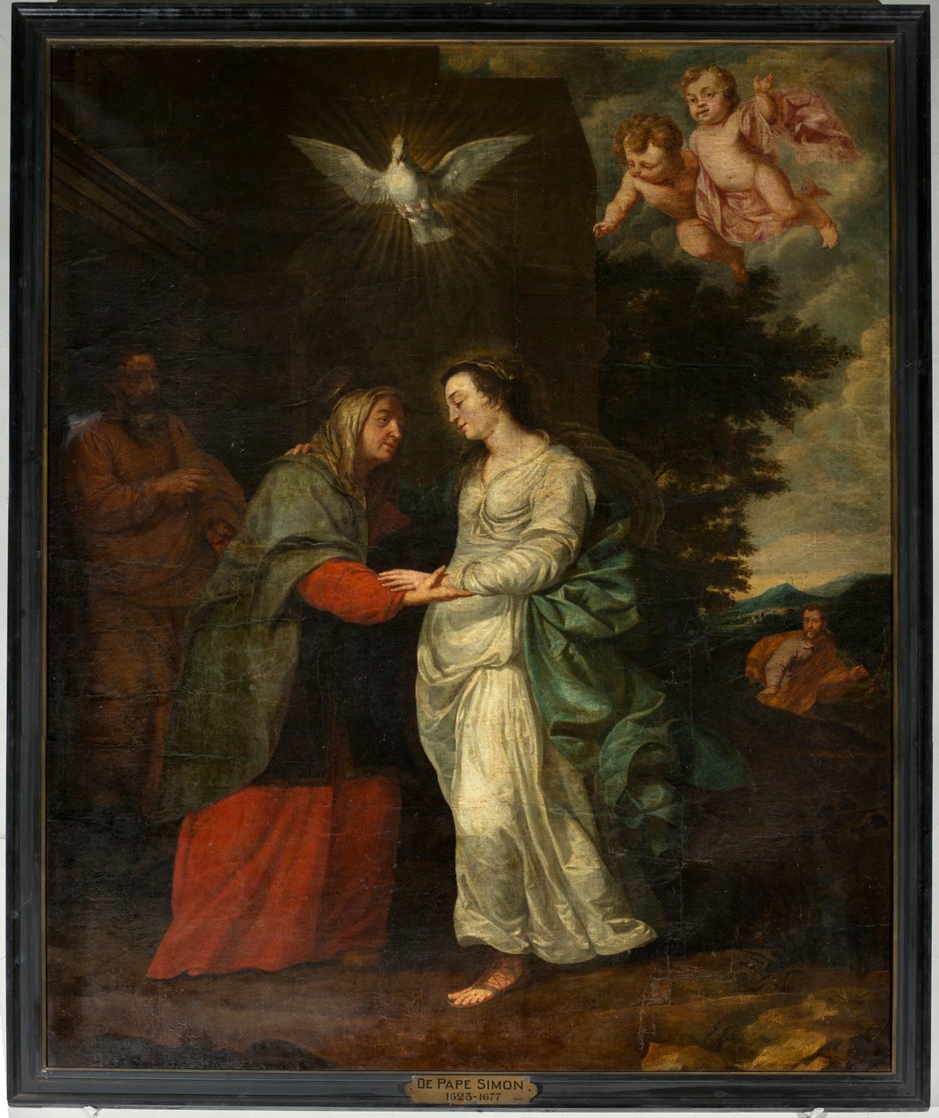 Bölge kilisesi (Parochiekerk Sint-Eligius). Tablo. "Mary, Elizabeth