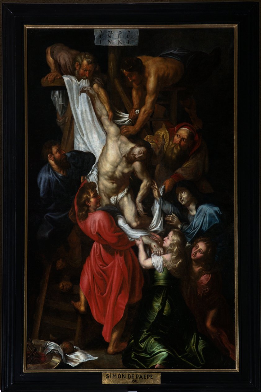 Bölge kilisesi (Aziz Peter Bölge Kilisesi). tablo. Haç inişi. Simon DePaepe (?). by Simon II de Pape
