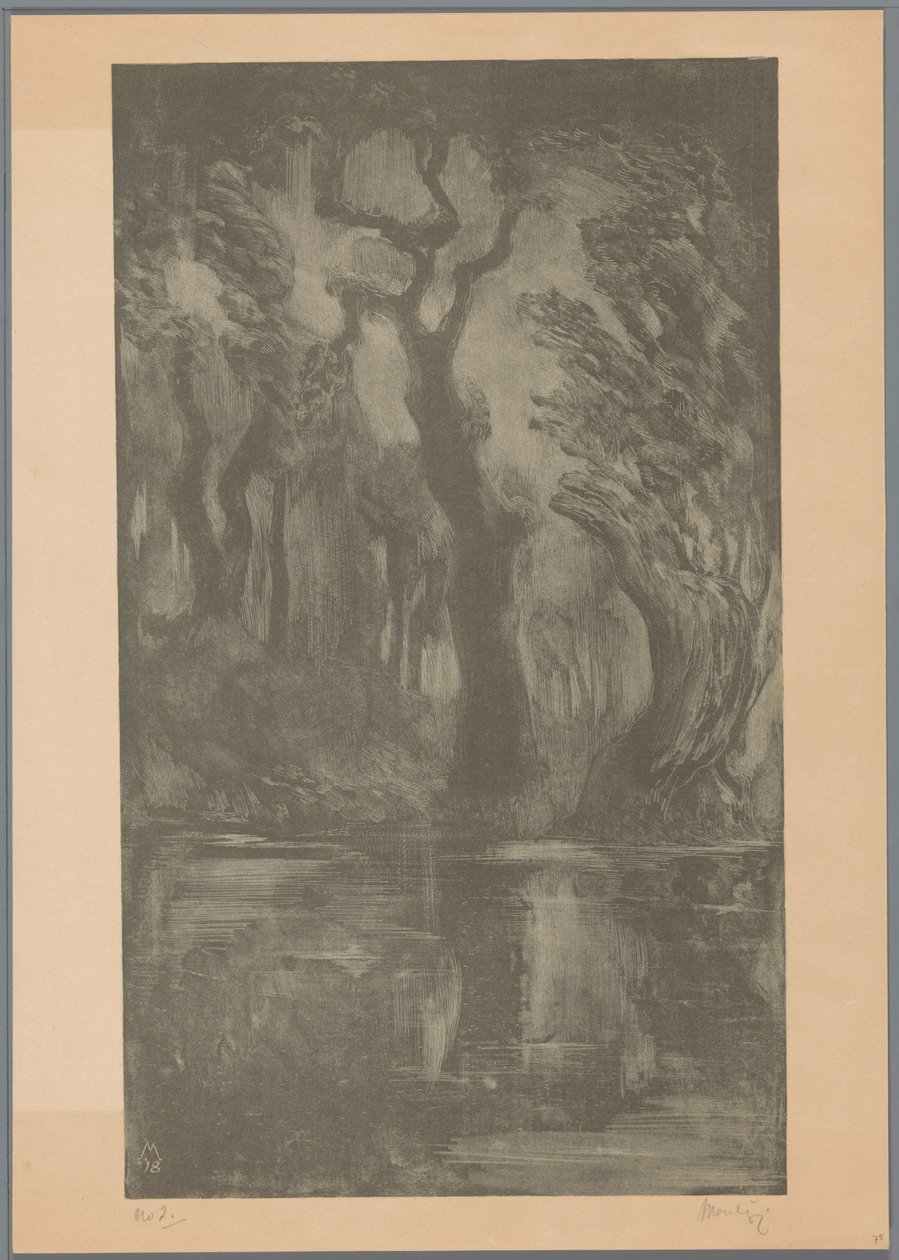 Ormanda su Rüya Ormanı (orijinal başlık) by Simon Moulijn (signed by artist)