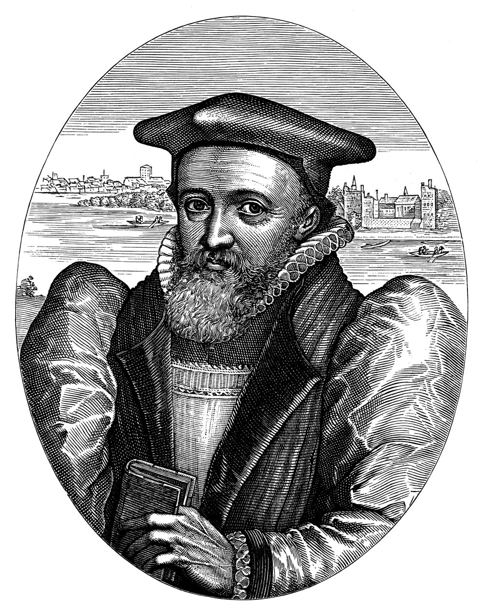 George Abbott 1562-1633, İngiliz din adamı ve Canterbury Başpiskoposu, 17. yüzyıl by Simon Pass