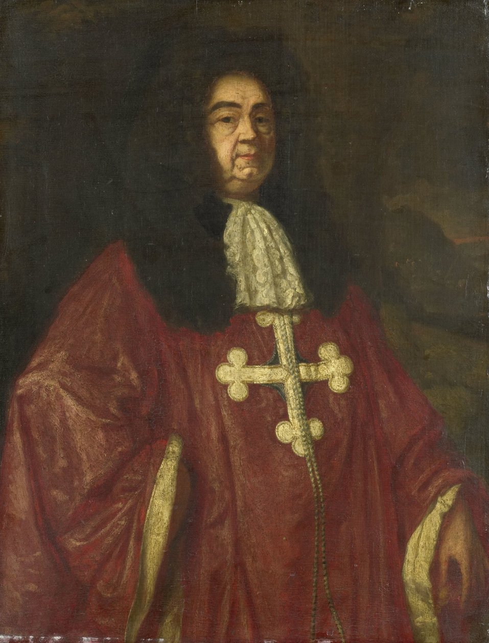 Johannes Camprich van Cronefelt'in portresi, St. Maurice ve St. Lazarus Nişanı Şövalyesi, İmparatorluk Alman Lahey Büyükelçisi by Simon Ruys