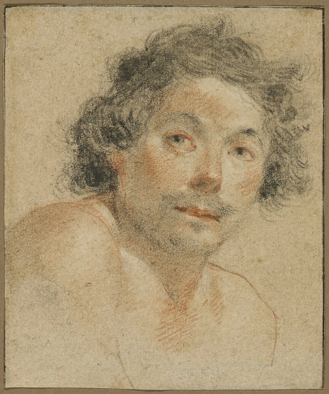 Genç Bir Adamın Büstü Portresi by Simon Vouet