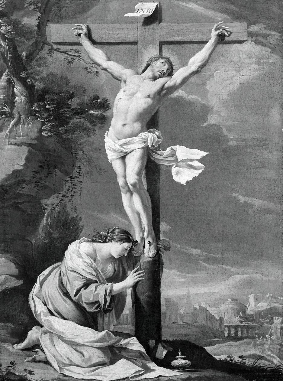 Mecdelli Meryem ile Çarmıhta İsa, 164050. by Simon Vouet