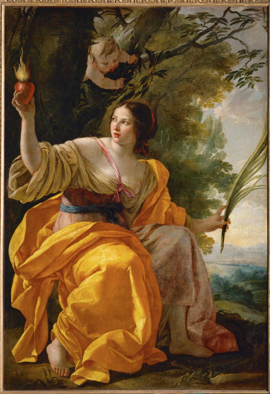 La charite celeste - İlahi hayırseverlik ... by Simon Vouet
