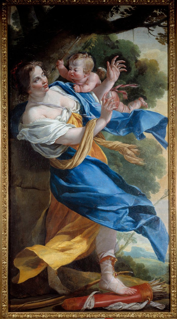 Aşkın İntikamı Tablosu, Simon Vouet (1590-1649) 1634 Güneş. 1.87x1.37 m Nancy, Güzel Sanatlar Müzesi by Simon Vouet