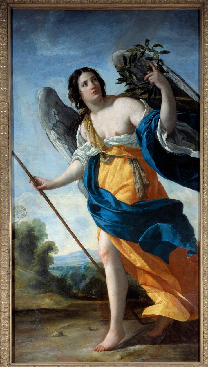 Simon Vouet (1590-1649) tarafından La vertu Tablo 17. yüzyıl Güneşi. 2,1x1,13 m by Simon Vouet