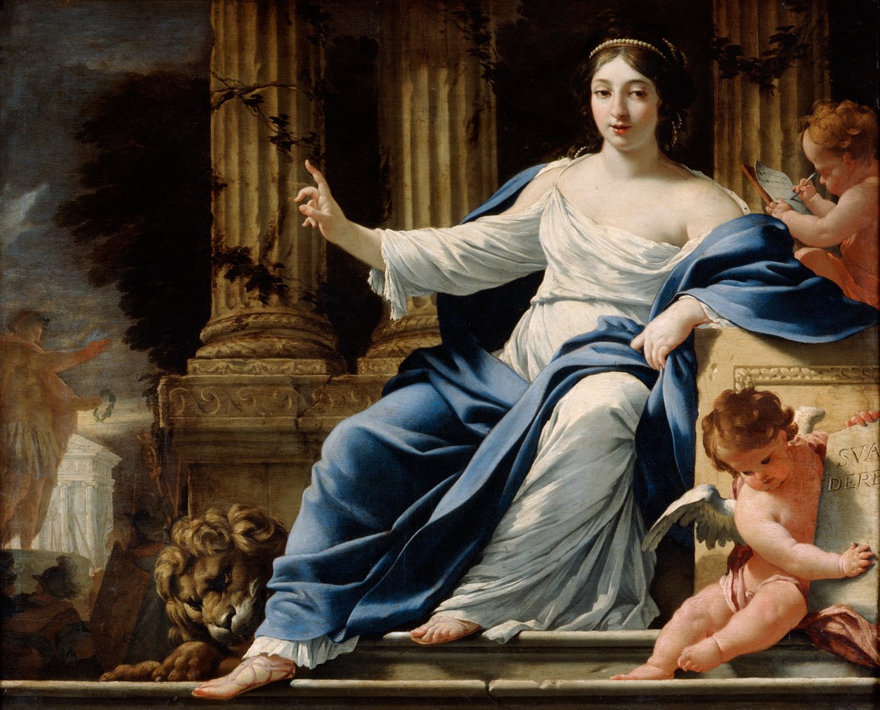 Polyhymnia, Belagat İlham Perisi, 17. yüzyıl by Simon Vouet