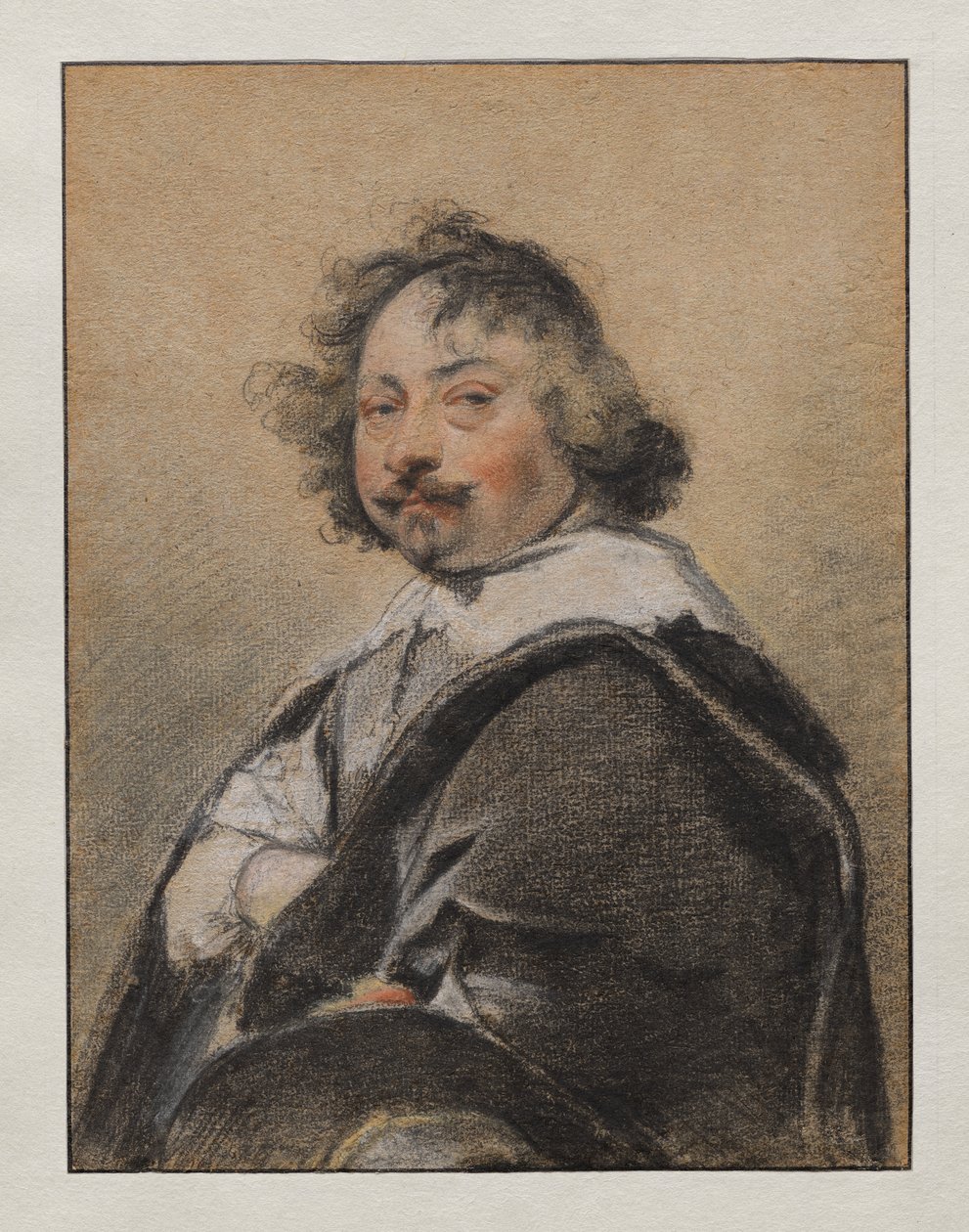 Profildeki Bir Adamın Portresi, Sola Döndü by Simon Vouet