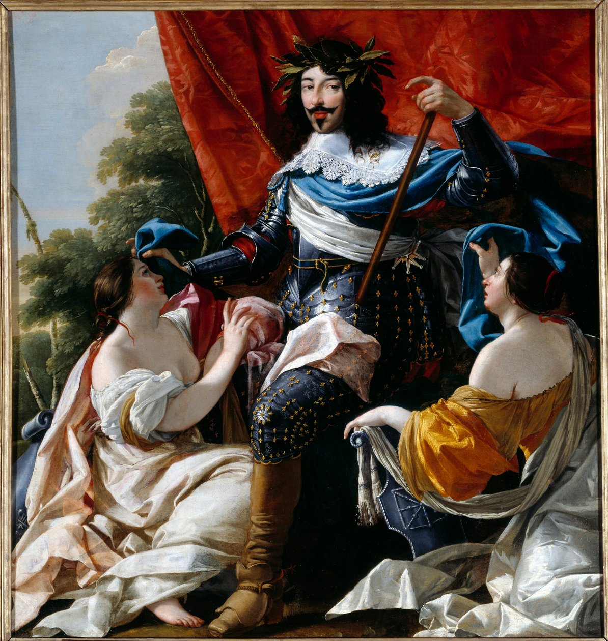 Fransa kralı XIII. 1,79x1,41 m by Simon Vouet