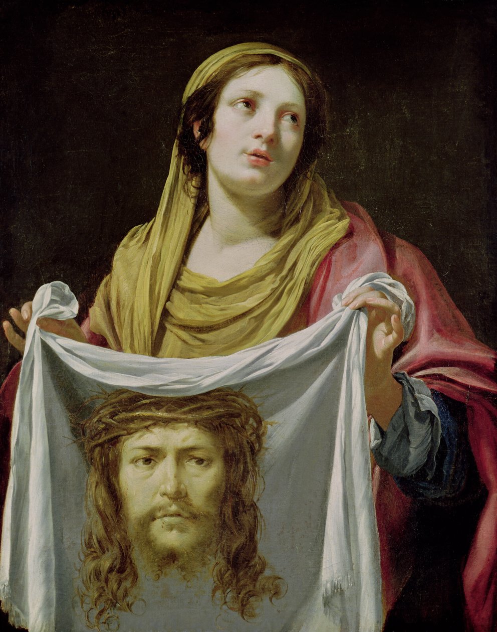 Aziz Veronica Kutsal Kefeni Tutan by Simon Vouet