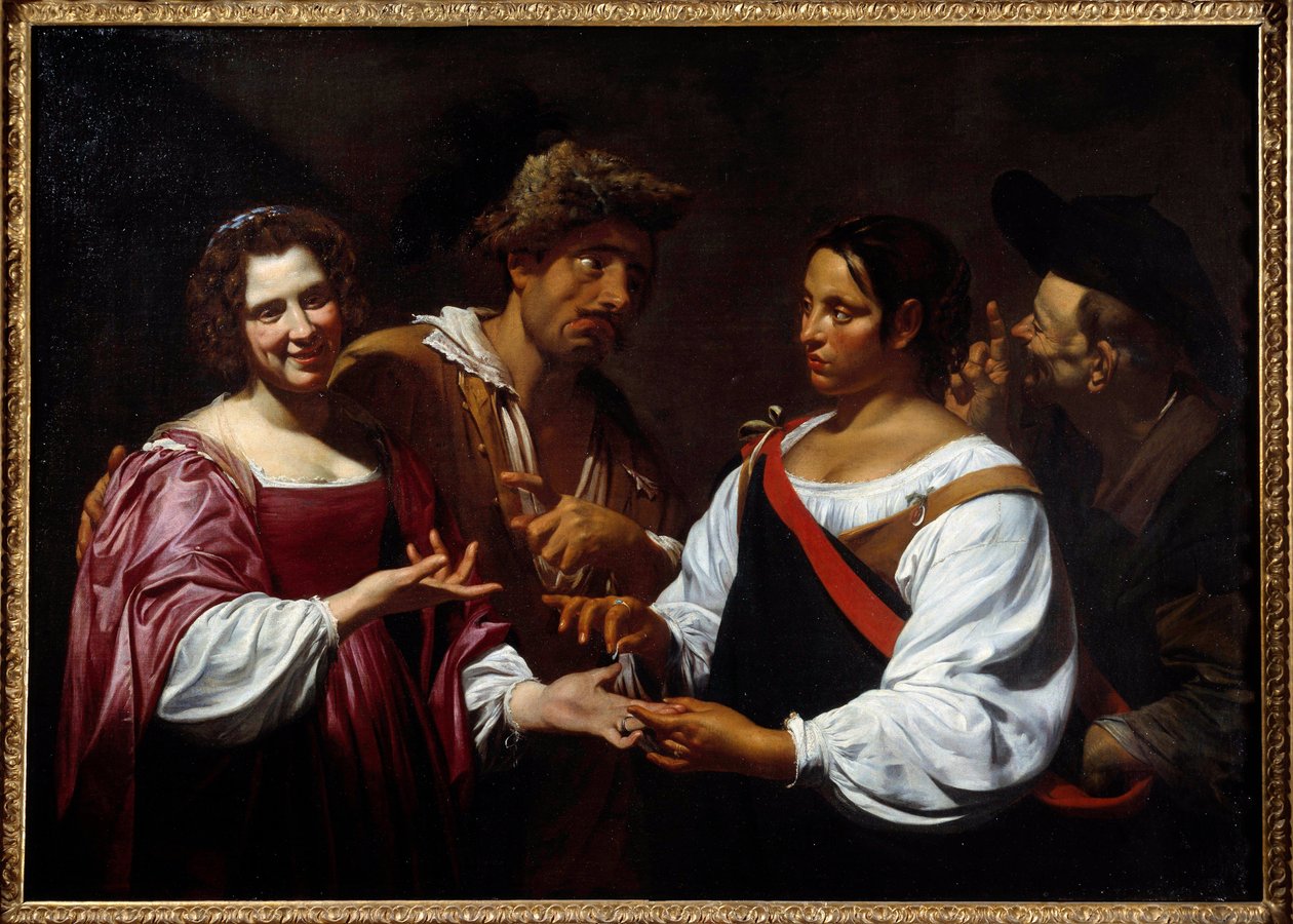 Falcı Boyama Simon Vouet (1590-1649) 1620 Sun. 1,2x1,7 m Ottawa, Ulusal sanat galerisi by Simon Vouet