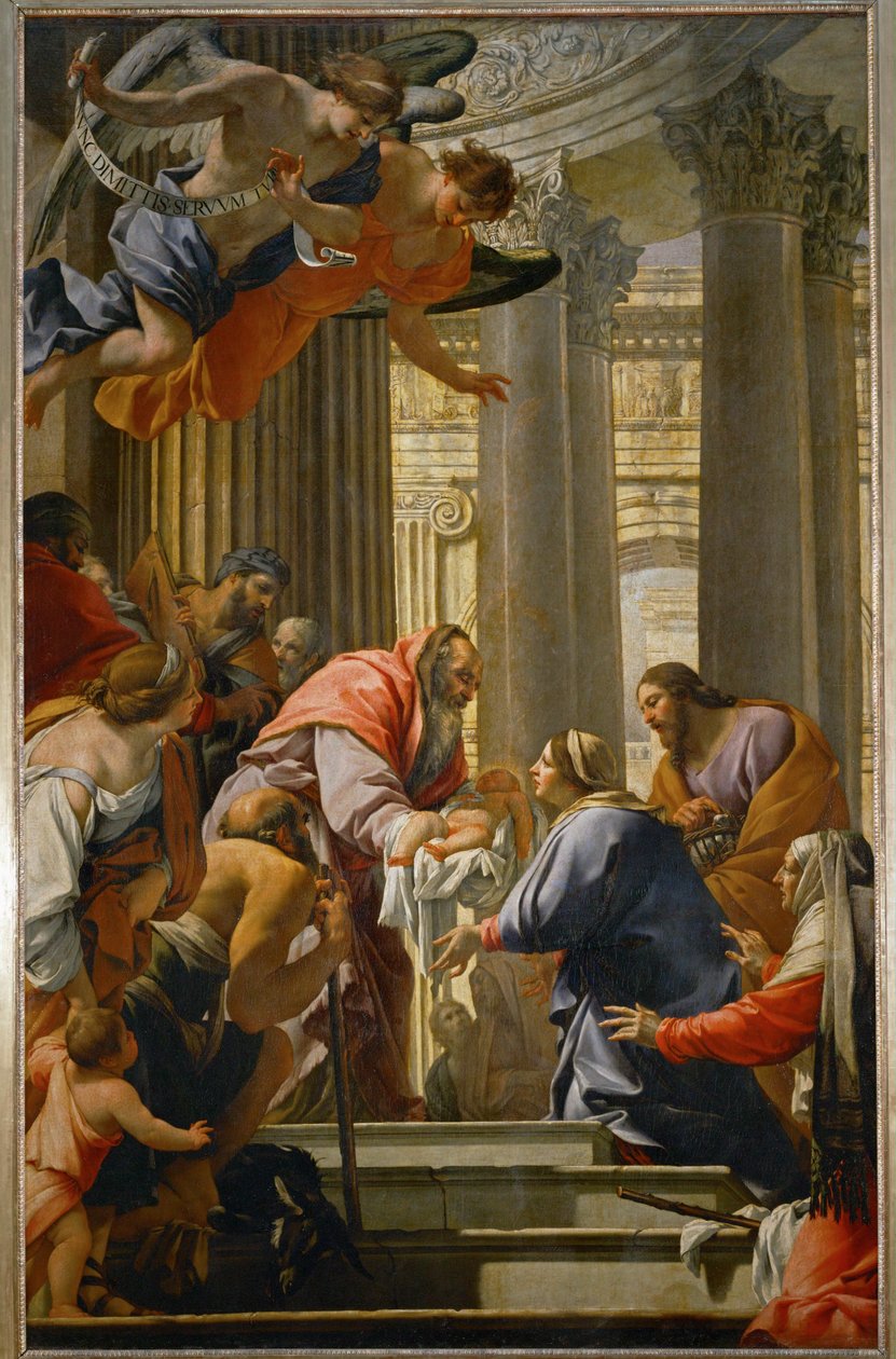 Tapınaktaki sunum by Simon Vouet
