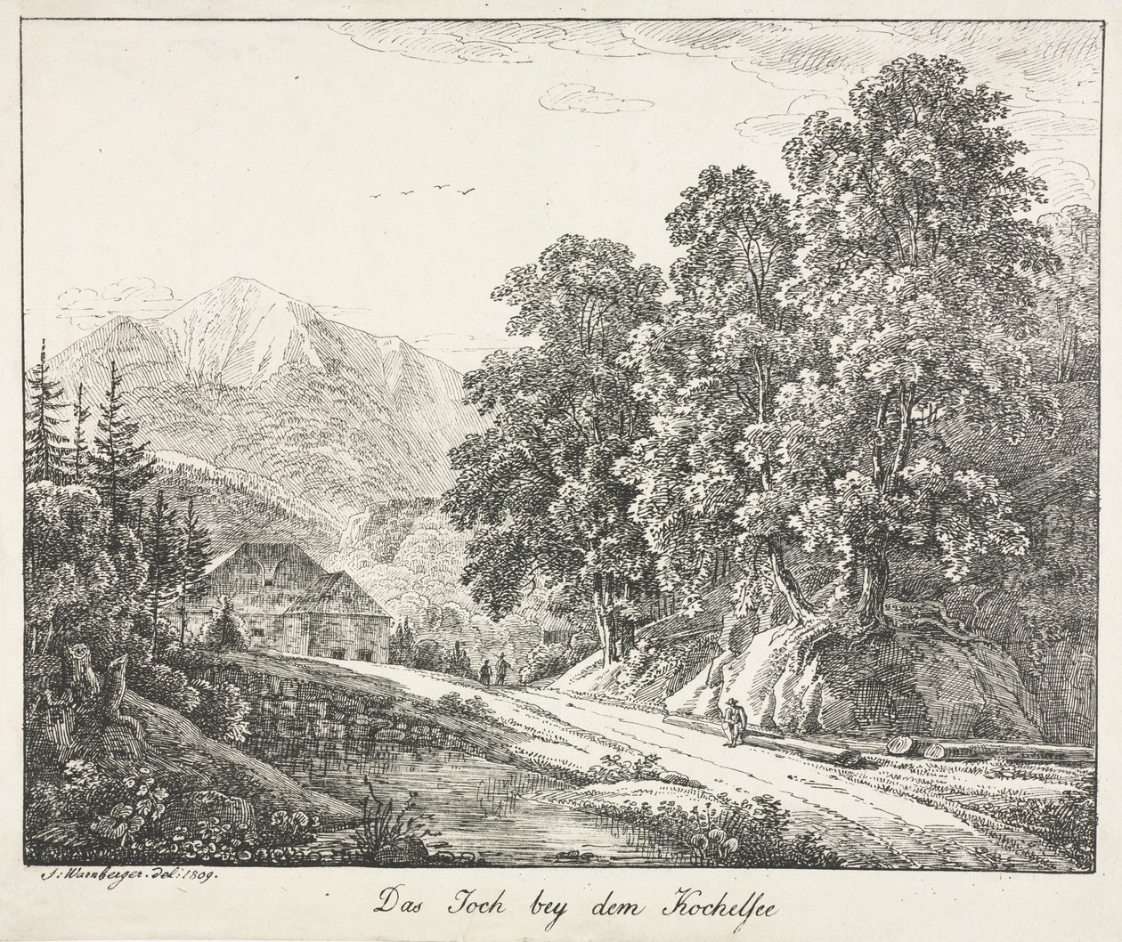 Kochelsee Yolu, 1809. by Simon Warnberger