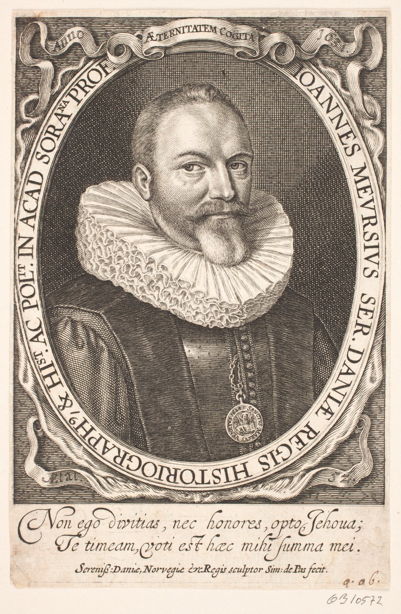 Johannes Meursius, kraliyet tarihçisi by Simon de Pas