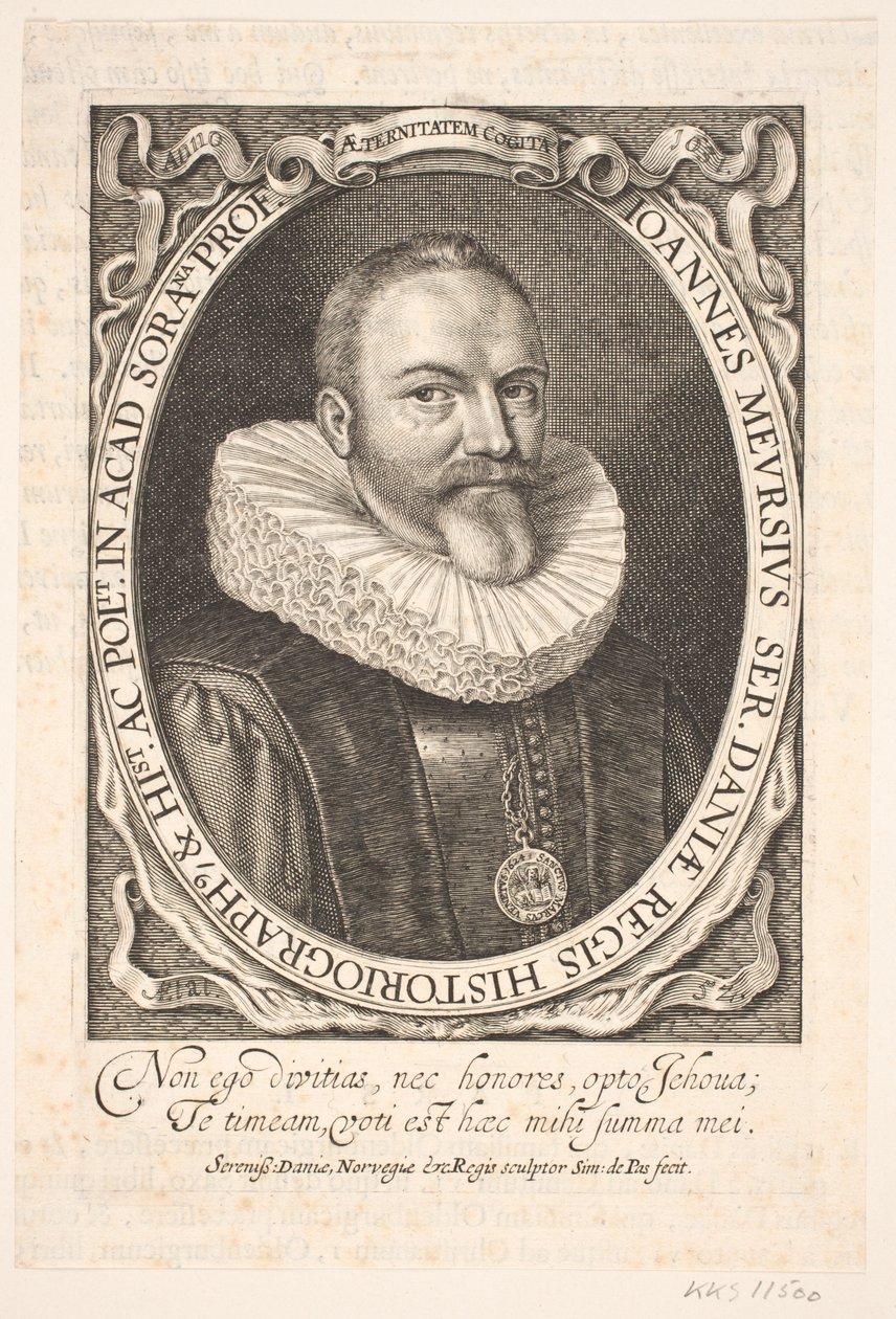 Johannes Meursius, kraliyet tarihçisi by Simon de Pas