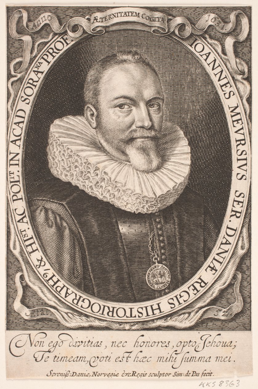 Johannes Meursius, kraliyet tarihçisi by Simon de Pas