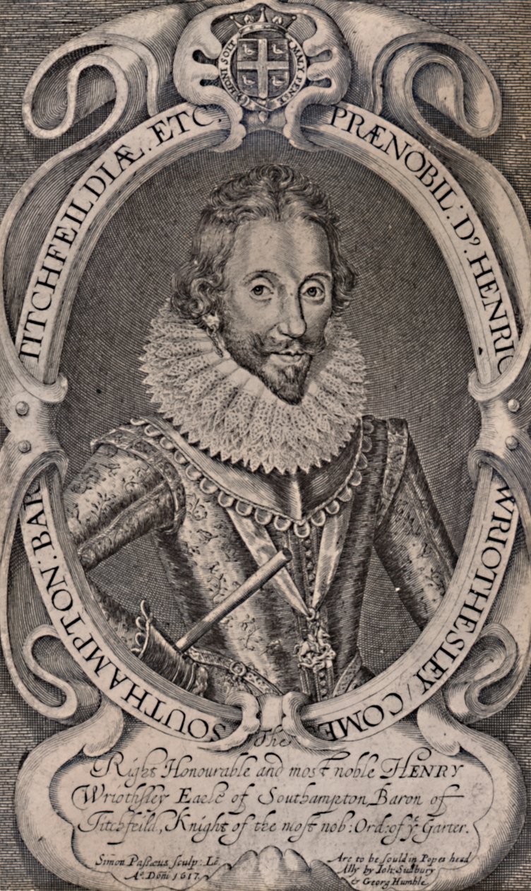 Henry Wriothesley, Southampton Kontu, William Shakespeare