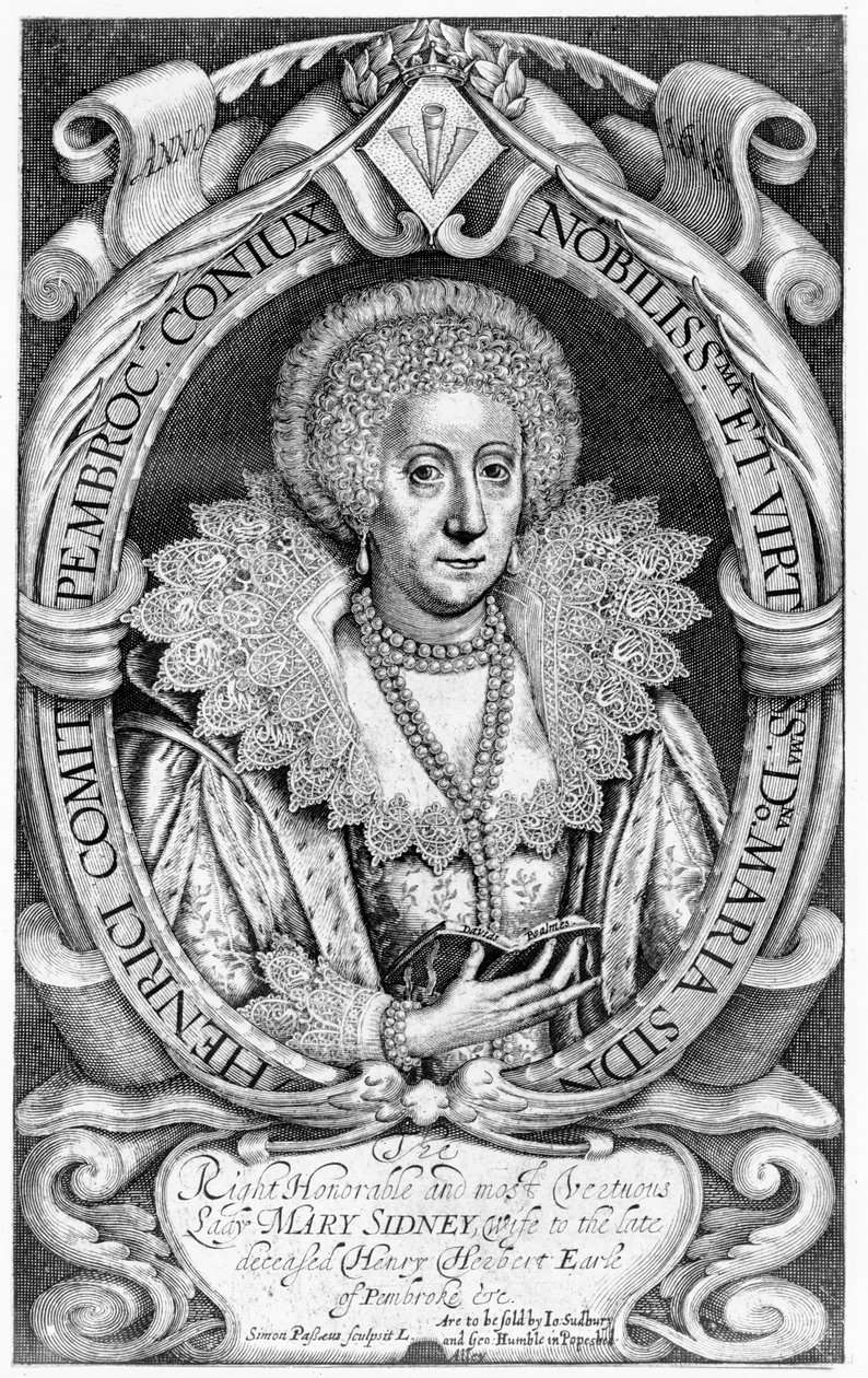 Saygıdeğer ve en Vertious Lady Mary Sidney, merhum Henry Herbert, Pembroke undc. Kontu