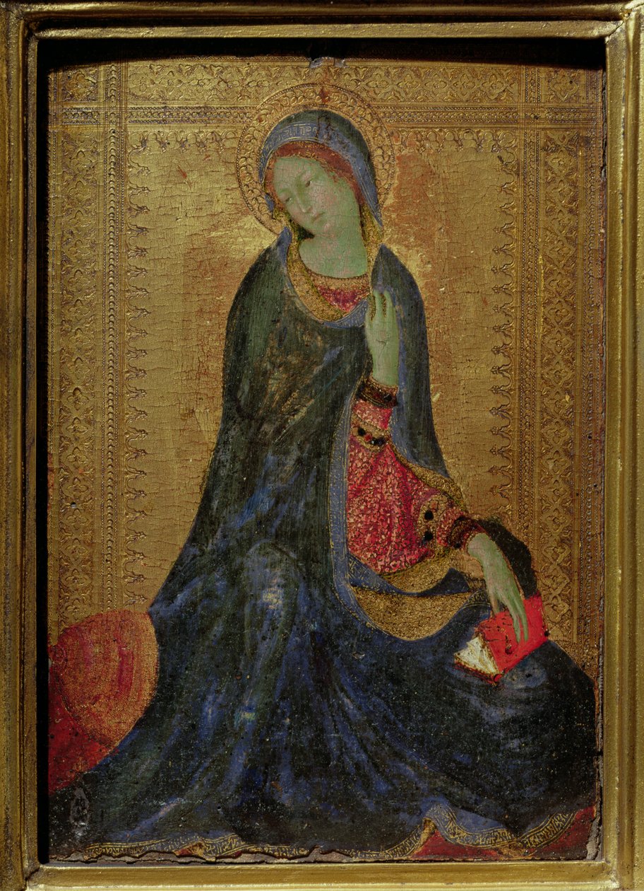 Virgin Annunciate, iki parçalı sağ panel, 1340-44 (panelde tempera) by Simone Martini