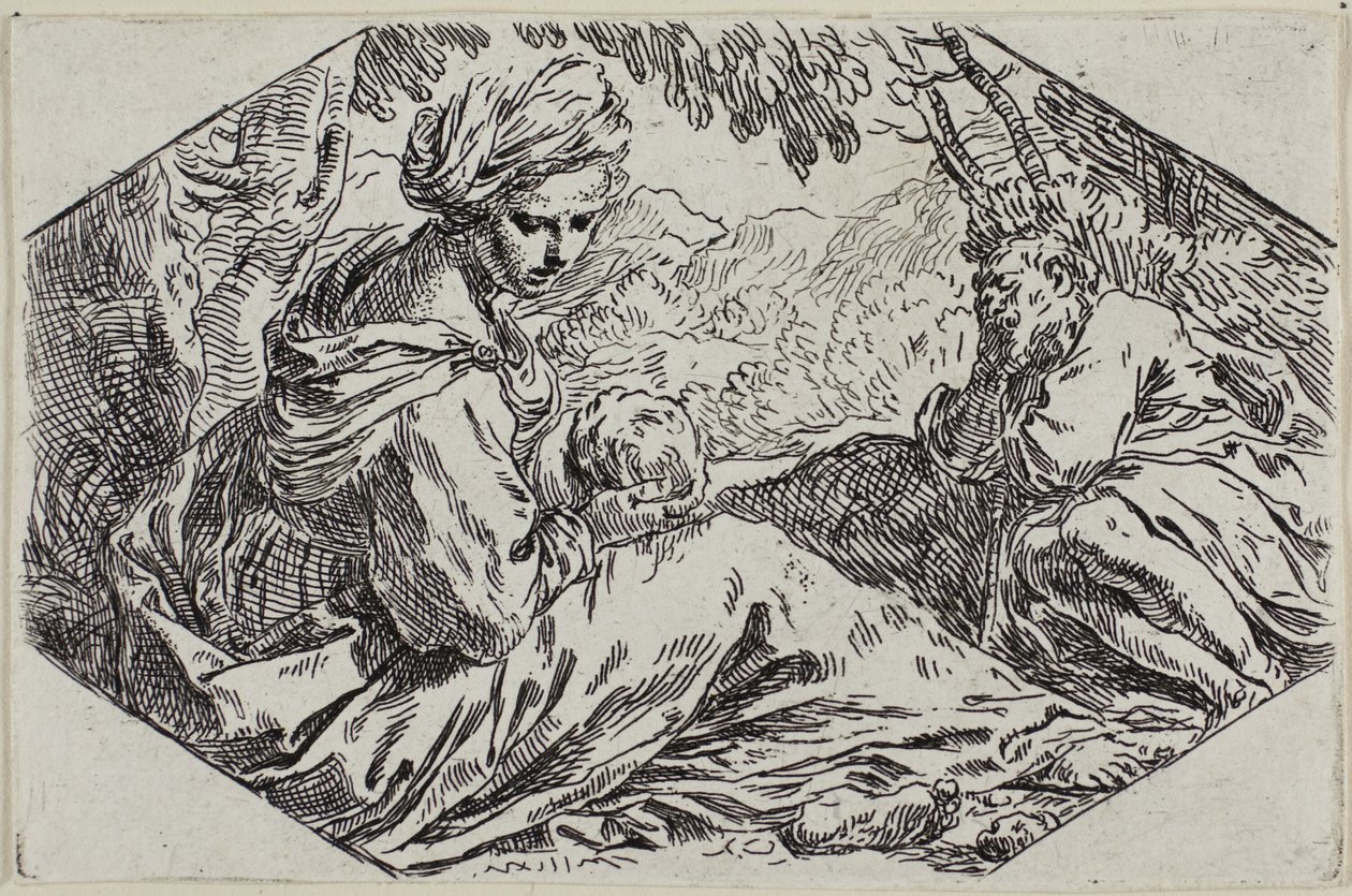 Mısır Uçuşunda Dinlenme by Simone Cantarini