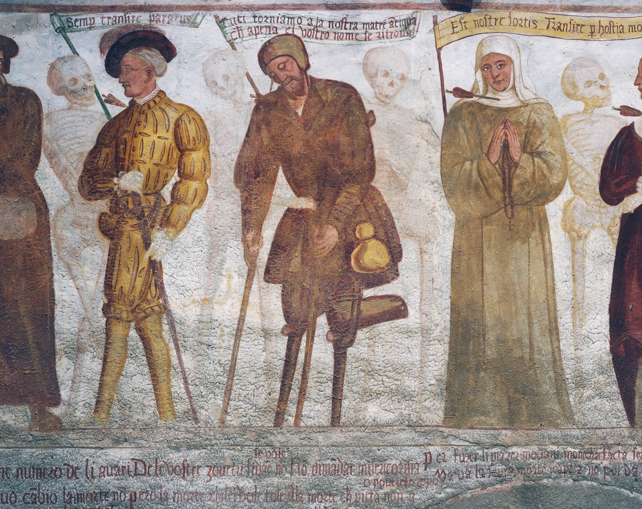 Genç adam, dilenci ve rahibe ile ölüm, Ölüm Dansı