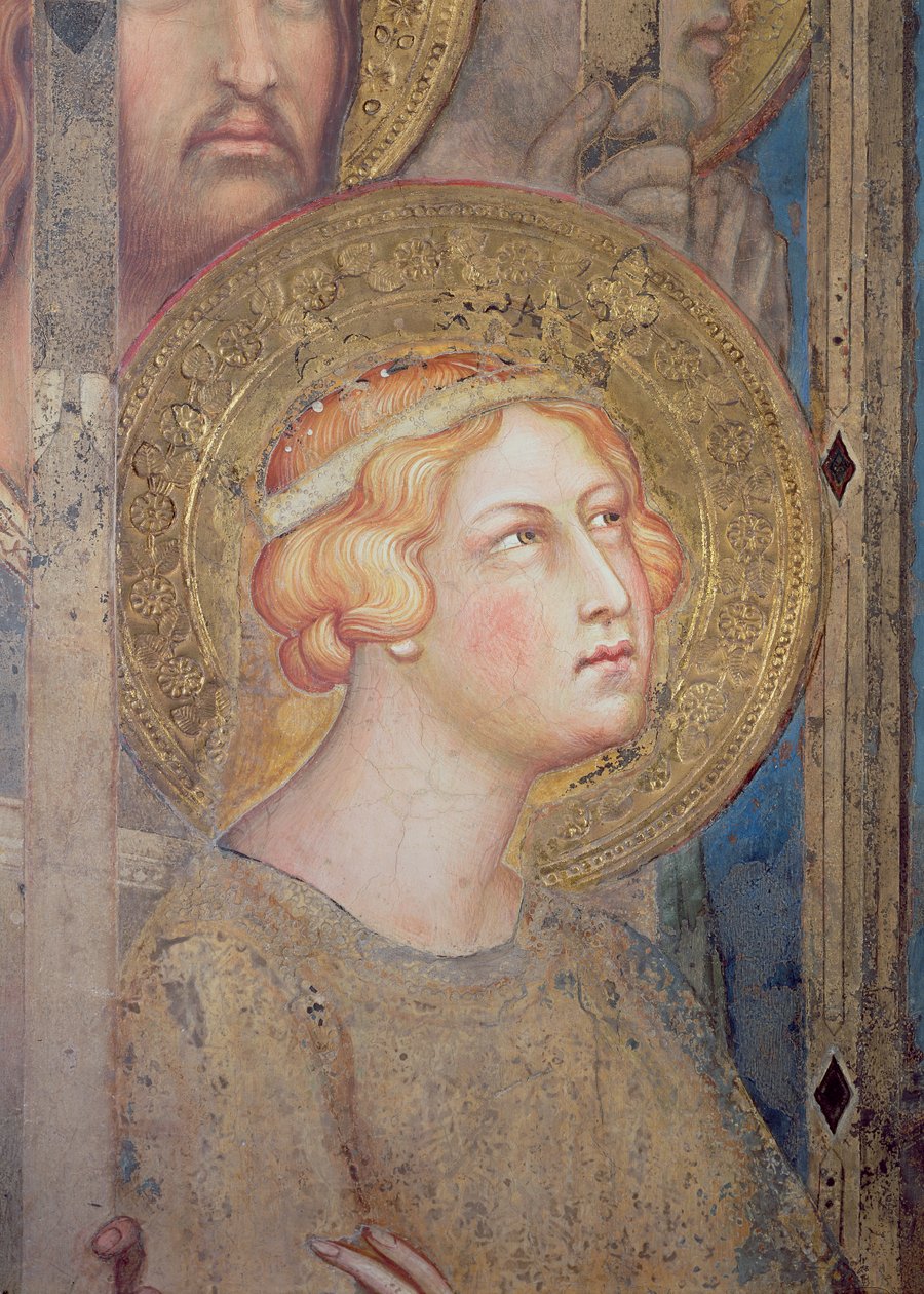 Maesta: Aziz Ursula, 1315 (51591 detayı) by Simone Martini