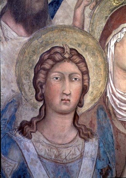 Maesta: belki St. Michael by Simone Martini