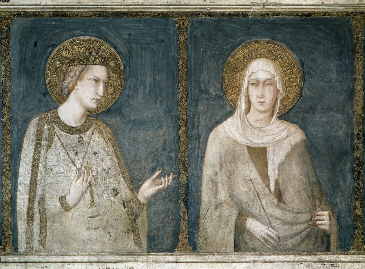 Macaristan Aziz Elizabeth (veya Thüringen) by Simone Martini