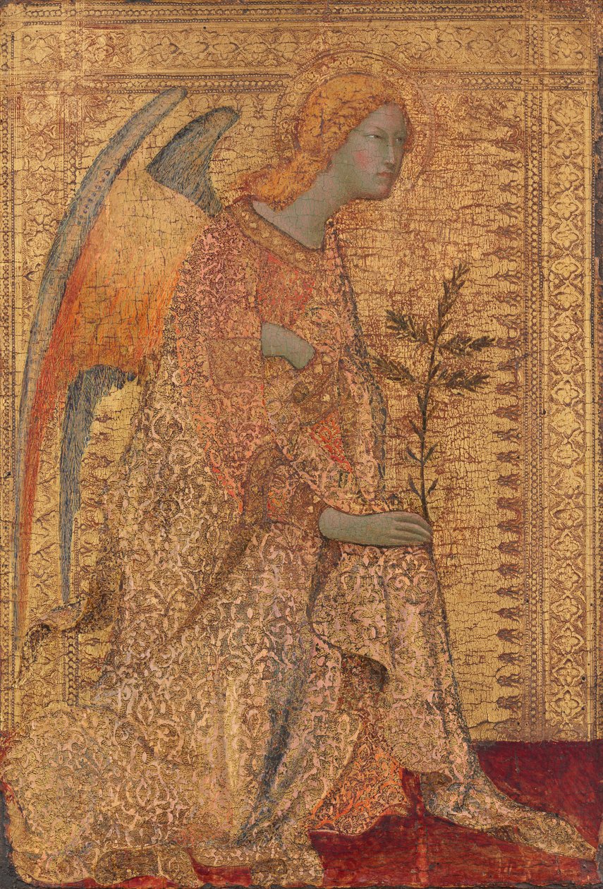 Müjde Meleği, c. 1330. by Simone Martini