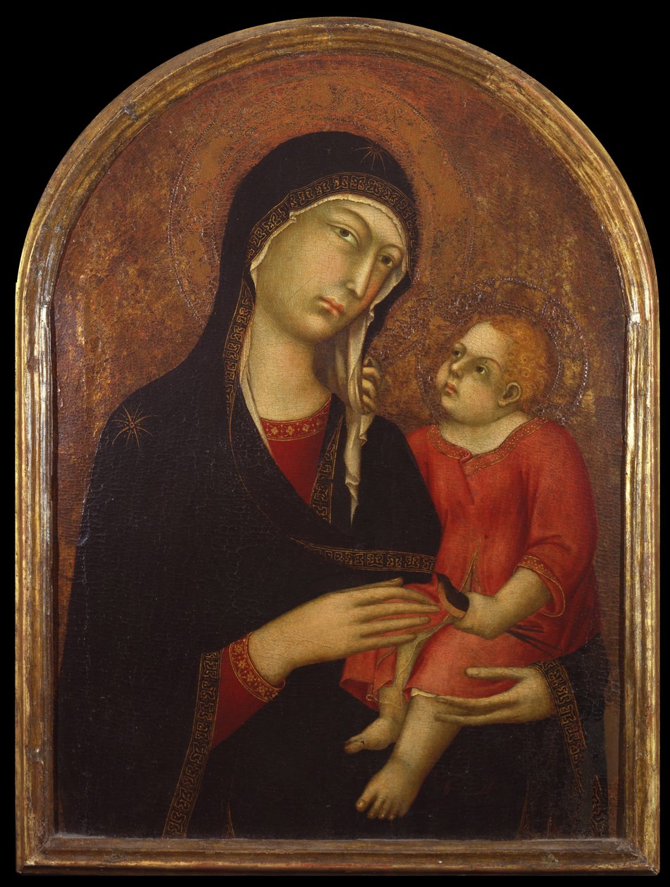 Bakire ve Çocuk, 14. yüzyılın ilk üçte biri. by Simone Martini di