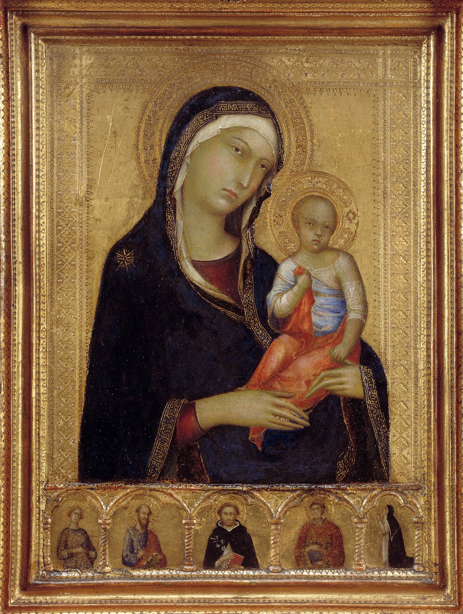 Bakire ve Çocuk, c. 1324-1325 by Simone Martini di