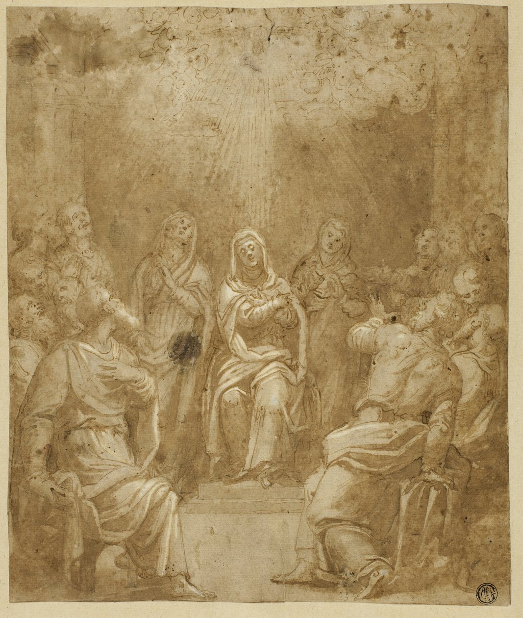 Pentekost için çalışma by Simone Peterzano
