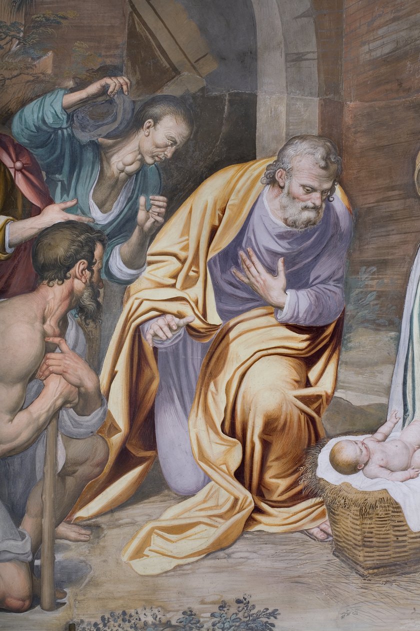 Çobanların Tapınması, 1578-82 (3497111 detayı) by Simone Veneziano Peterzano