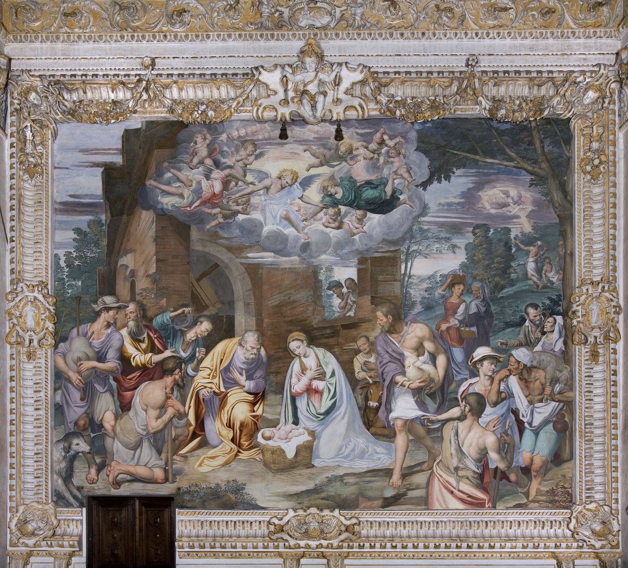 Çobanların Tapınması, 1578-82 by Simone Veneziano Peterzano