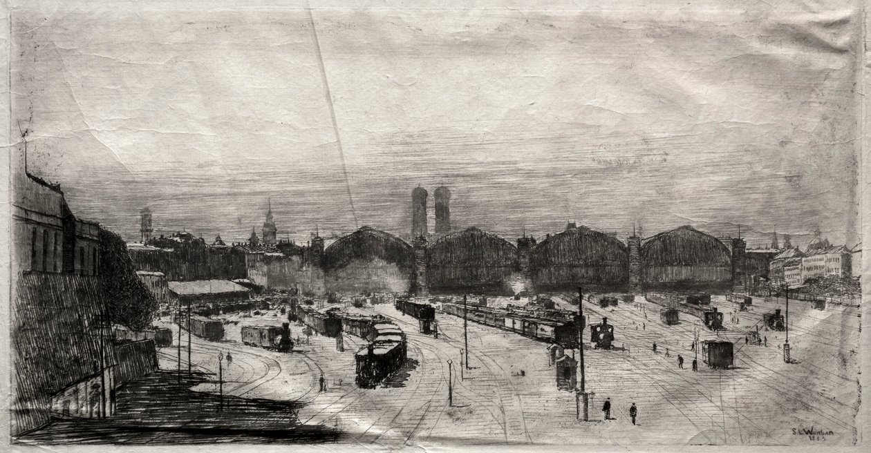 Tren İstasyonu, 1883. by Sion Longley Wenban