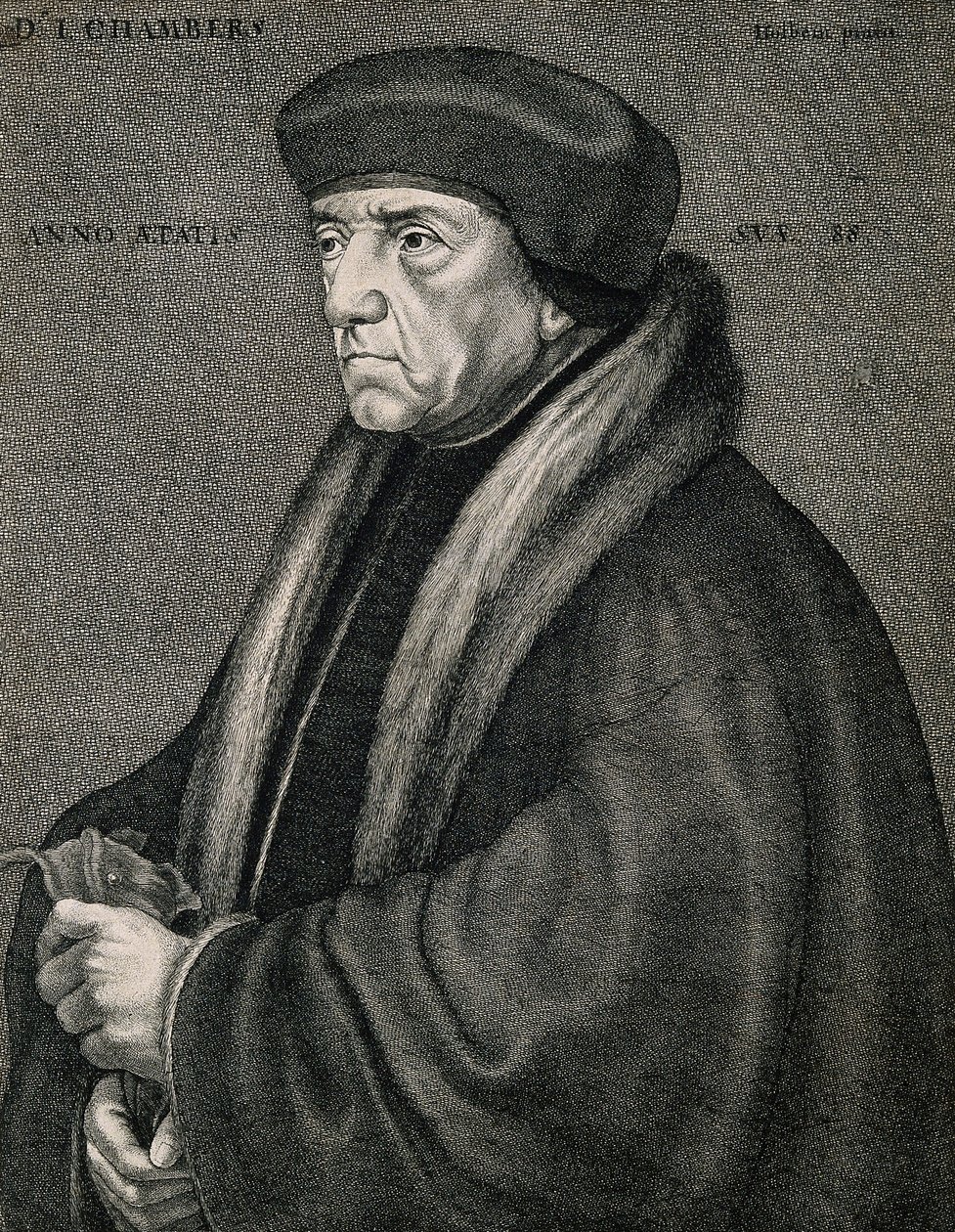 Sir John Chambers (Chambre). W. Hollar tarafından gravür by Sir John chambers