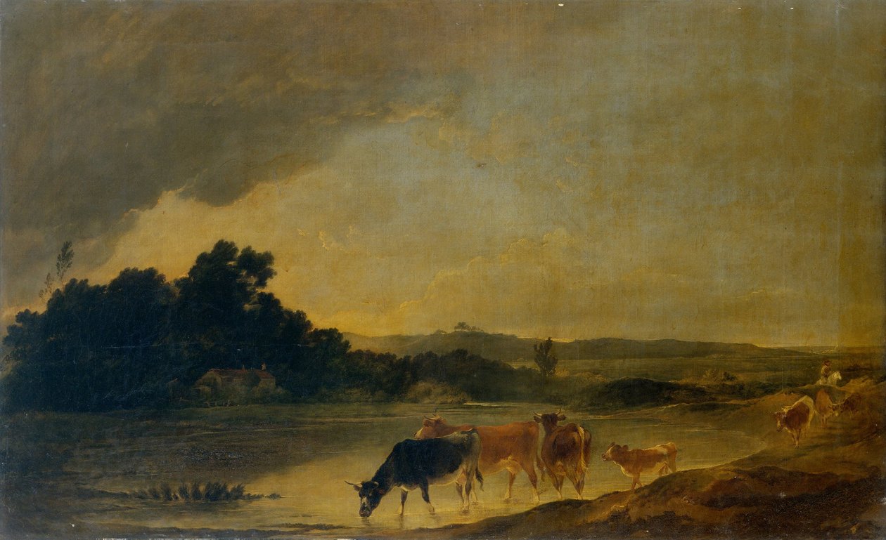 Sığır ile manzara by Sir Peter Francis Bourgeois