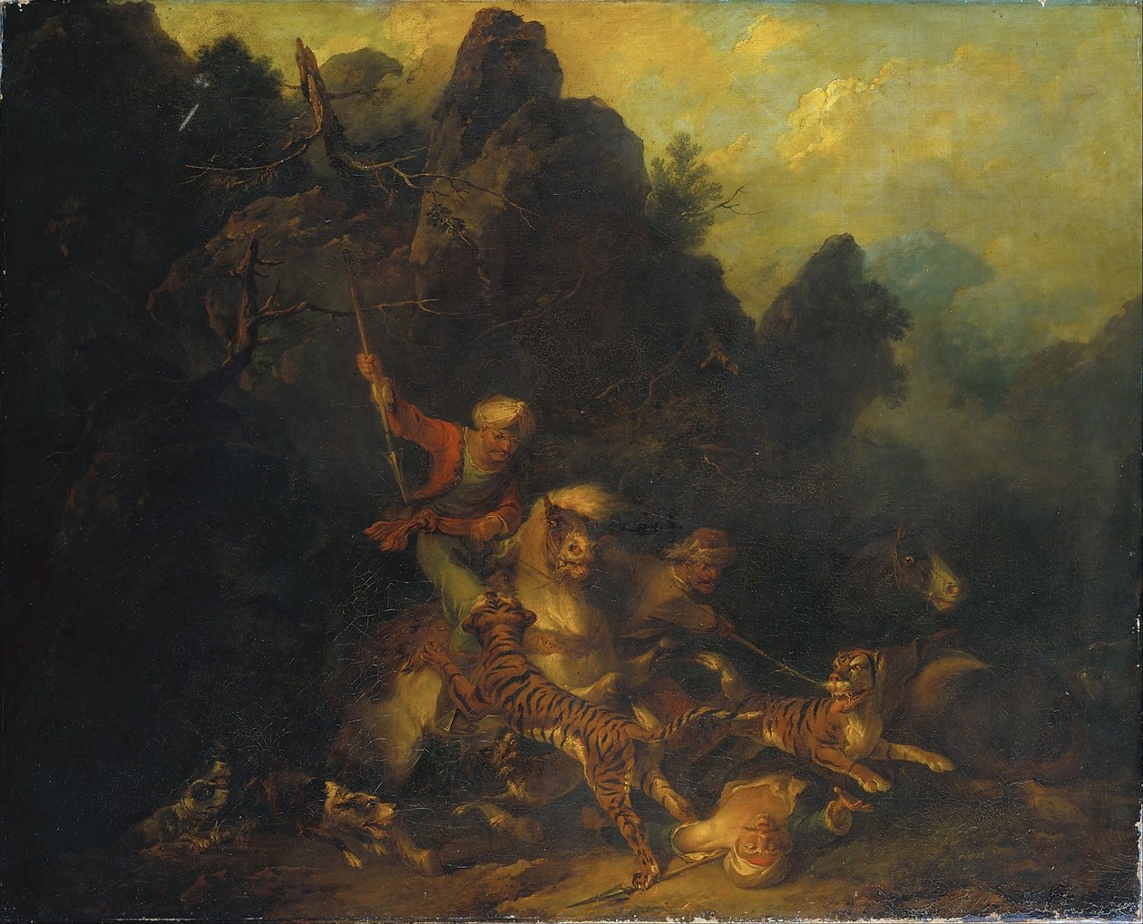 kaplan avı by Sir Peter Francis Bourgeois