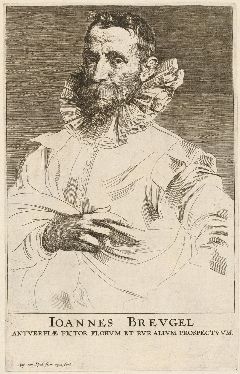 Yaşlı Jan Bruegel by Sir Anthony van Dyck