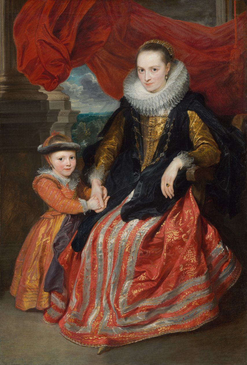 Susanna Fourment ve kızı by Sir Anthony van Dyck