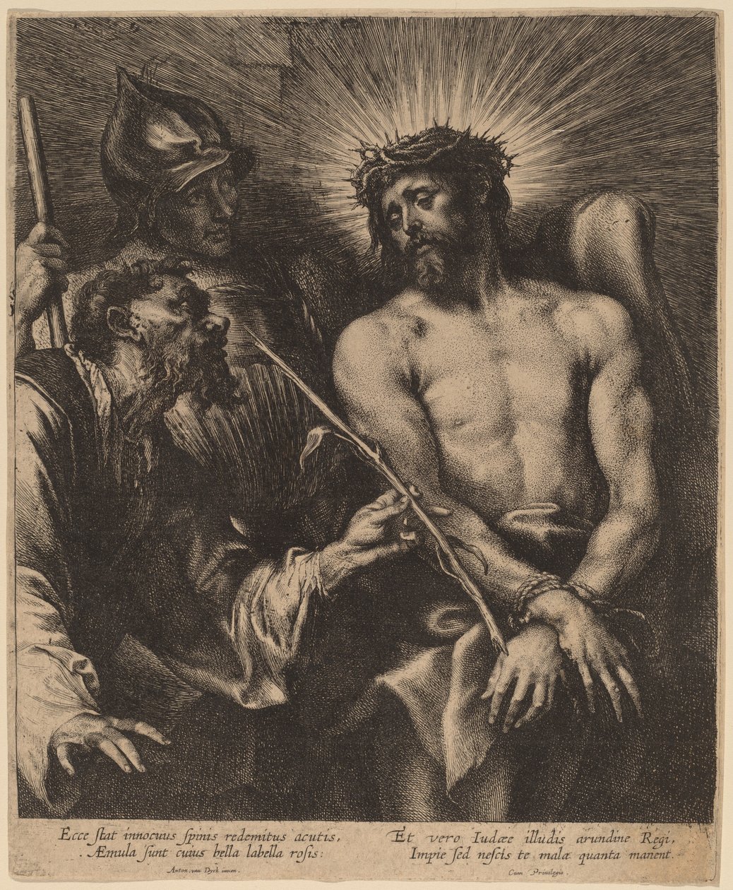 Dikenlerle Taçlandırılan İsa by Sir Anthony van Dyck and Lucas Emil Vorsterman