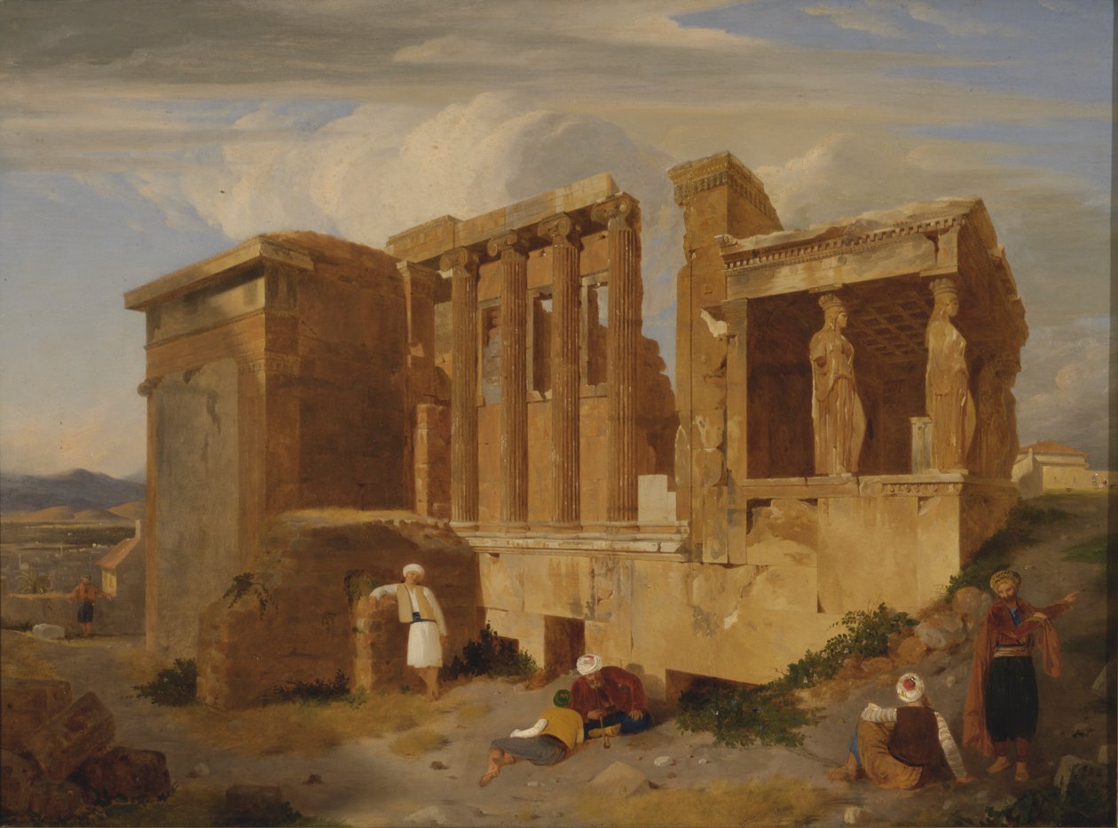 Ön Planda Rakamlarla Erechtheum, Atina by Sir Charles Lock Eastlake