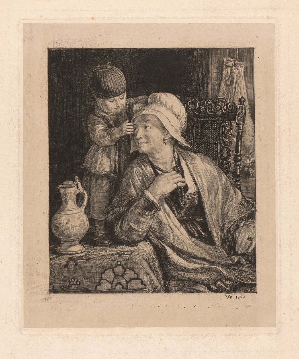 Anne ve Çocuk by Sir David Wilkie