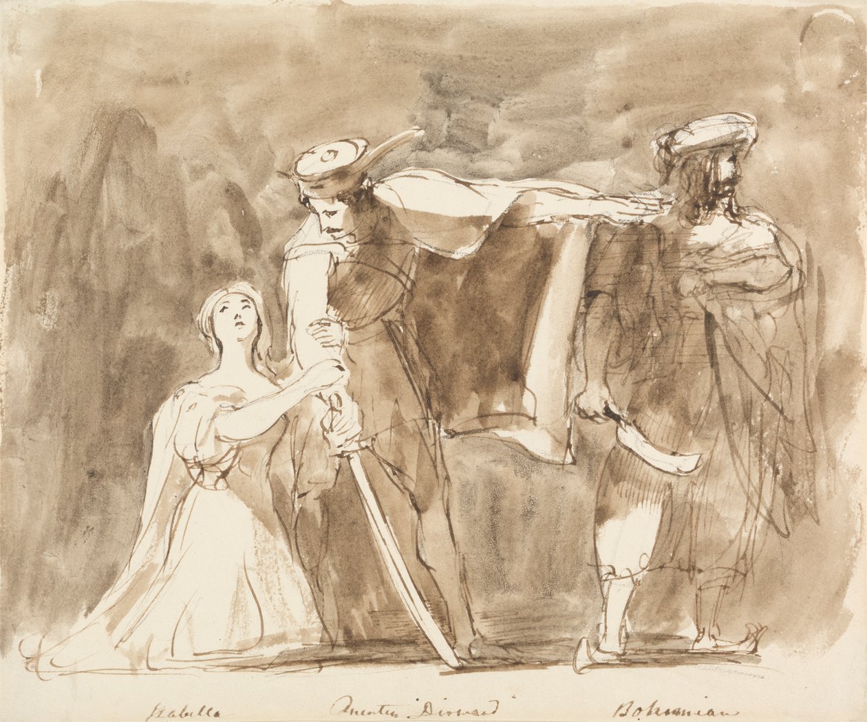 Quentin Durward'dan bir sahne by Sir David Wilkie