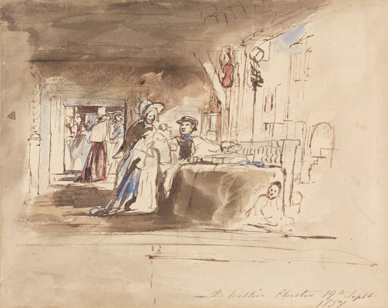 Sıralarda Alışveriş, Chester by Sir David Wilkie