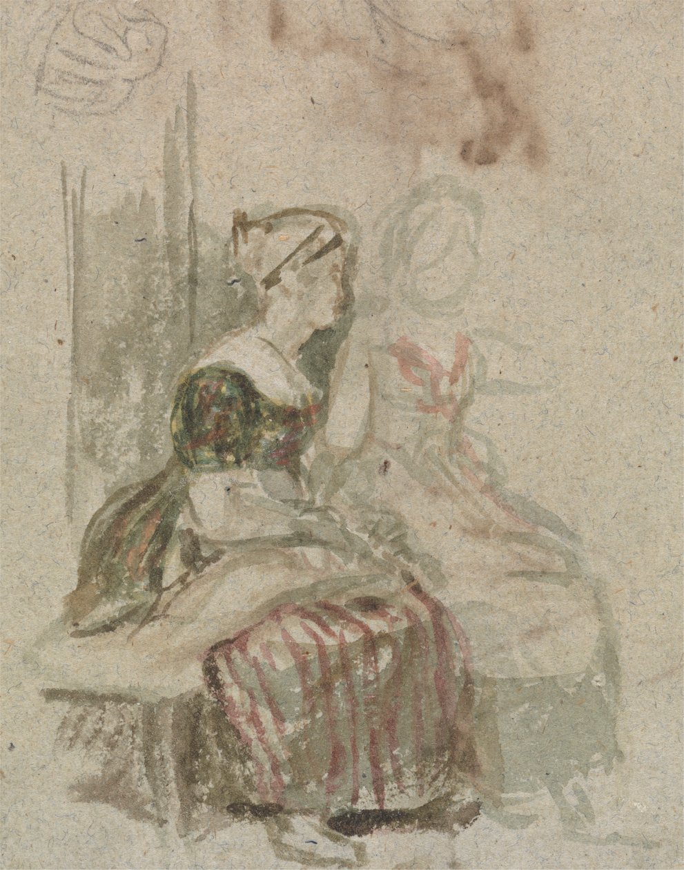 "Penny Wedding" için çalışma by Sir David Wilkie
